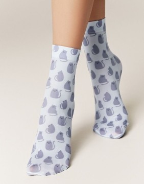 Women's Socks "Grey Cat"