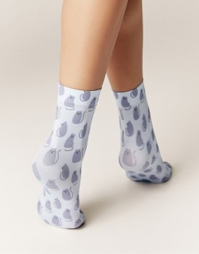 Women's Socks "Grey Cat"