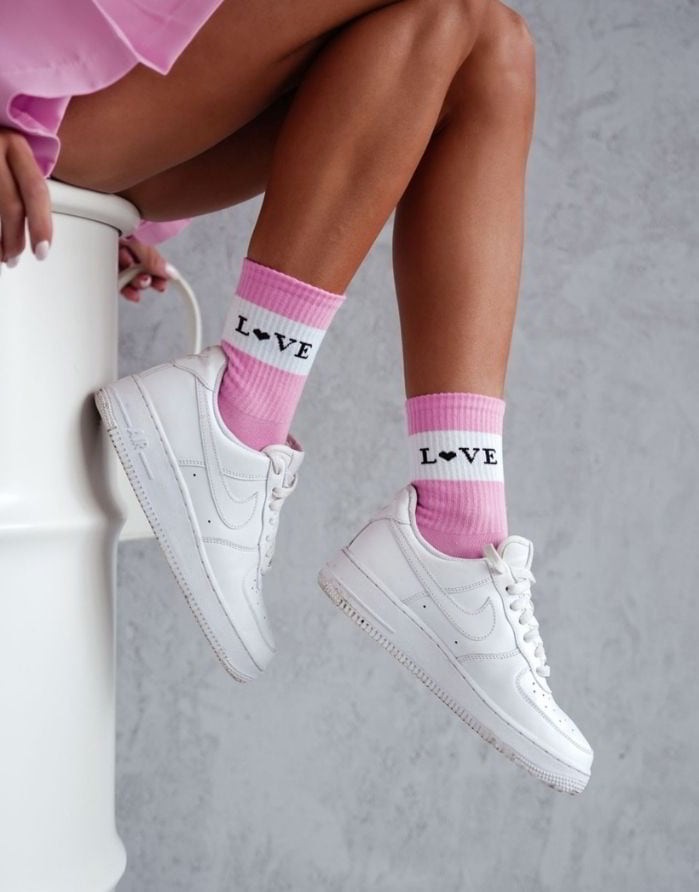 Moteriškos kojinės "Pink Love"