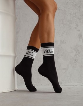 Moteriškos kojinės "Relax Black"