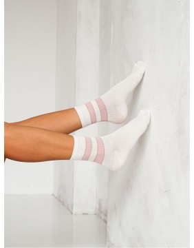 Women's socks "Two stripes White "