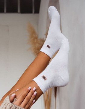 Women's socks "Little Bear White"