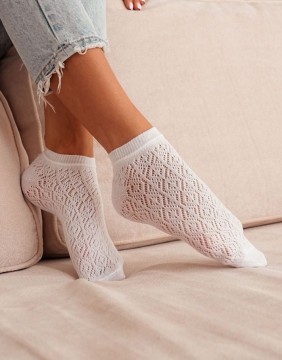 Moteriškos kojinės "Low Ankle, White"