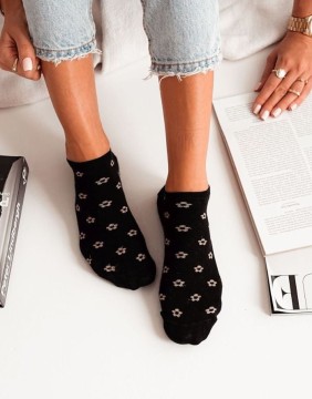 Women's socks "Little Flowers Black"