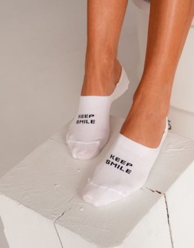 Женские носки "Keep Smile White"