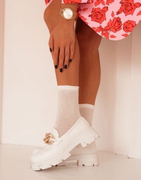 Women's socks "Cabarette Ecru"