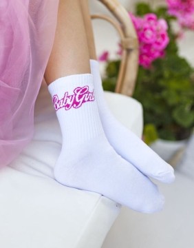 Children's socks "Baby Girl White"