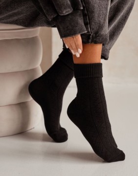 Sieviešu zeķes "Zigzag Black"