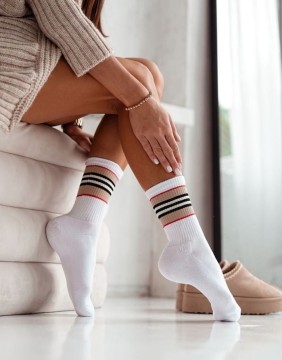 Women's socks "Unique White"