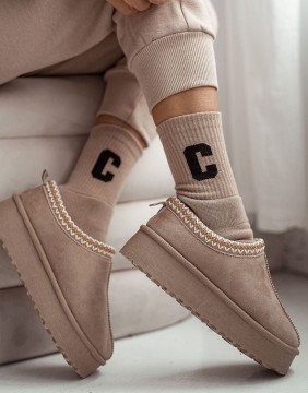 Sieviešu zeķes "Terry  Non Beige"