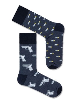 Vyriškos kojinės "Guns, Dark Melange"