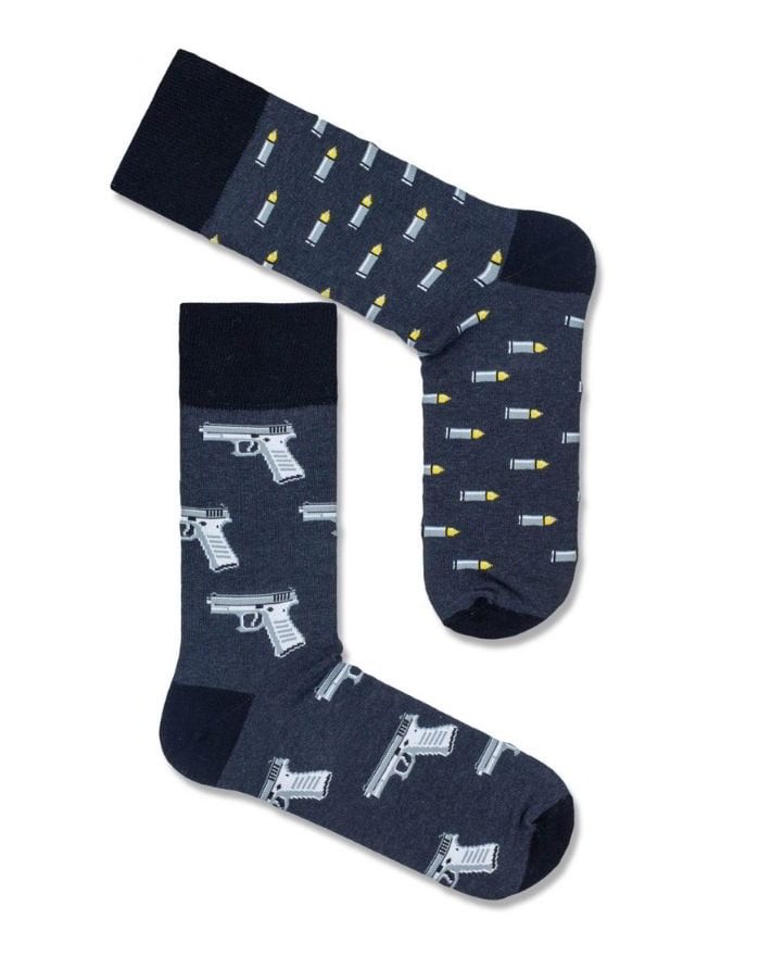 Vyriškos kojinės "Guns, Dark Melange"