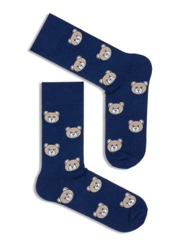 Vyriškos kojinės "Teddy Bear's Navy Blue"