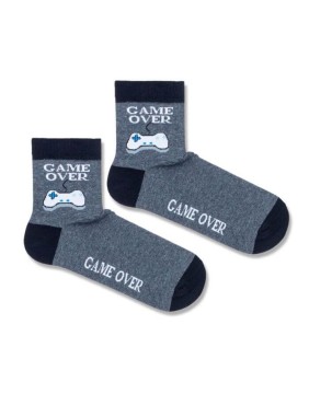 Men's socks "Game Over Black"
