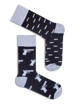 Men's socks "Guns, Black"