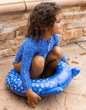 Inflatable swim ring "Blue Animal" 55cm