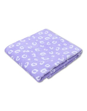 Pludmales dvielis "Lila Leopard" 135x65 cm