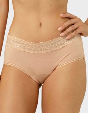 Menstruālās biksītes Lace Hipster Nude