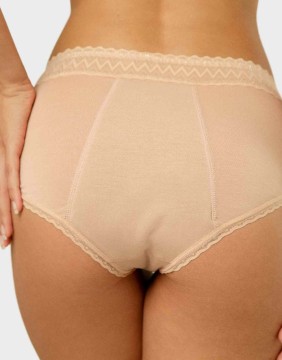 Menstruālās biksītes Lace Hipster Nude