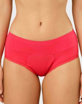 Menstruālās biksītes - šorti ar zemu vidukli, fuksīna krāsā