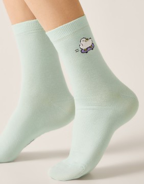 Women's Socks "Skateboarder duck"