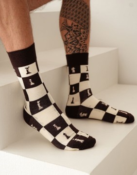 Men's socks "Chess Pattern"