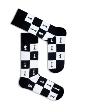 Men's socks "Chess Pattern Black"
