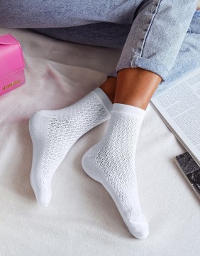 Women's socks "Cleo White"