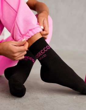Women's socks "Prosecco Mood Black"
