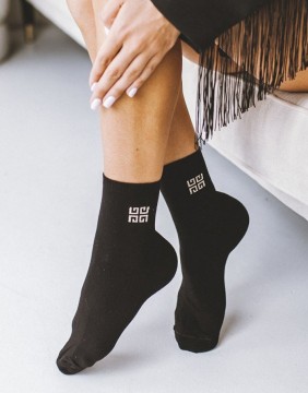 Women's socks "GG Small Black"