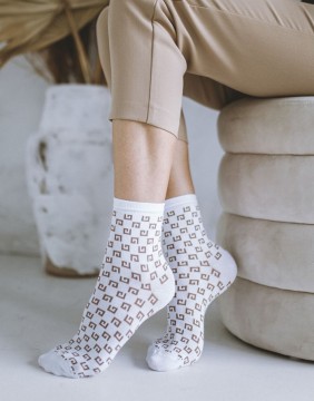 Sieviešu zeķes "Fashion GG White"