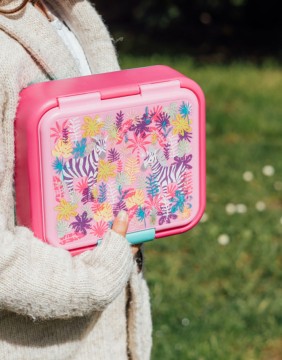 Pusdienu kaste "Pink Zebra"