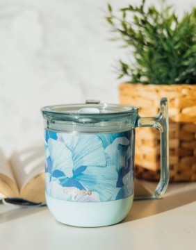 Thermo mug "Wave Ginkgo Leaves" 260 ml