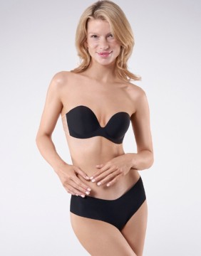 Adhesive Bra "Wings Black"