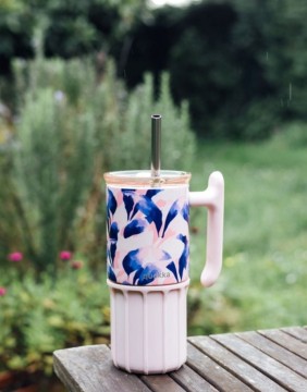 Thermo mug "Umi Blue Feather" 720 ml
