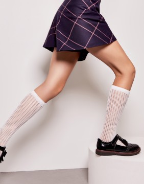 Children's socks "Miss Line White"