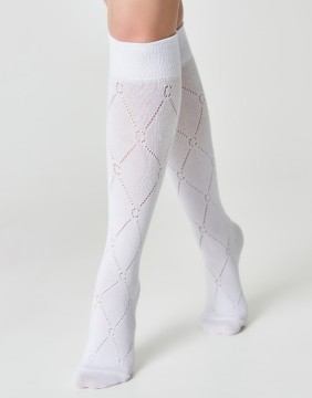 Knee-highs Socks "Lori White"