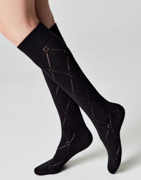 Knee-highs Socks "Lori Black"