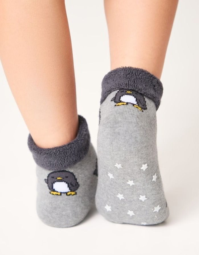 Bērnu zeķes "Pinguin Grey"