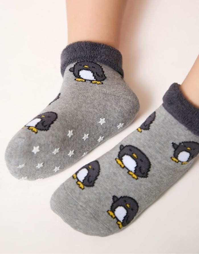 Children's socks "Pinguin Grey"