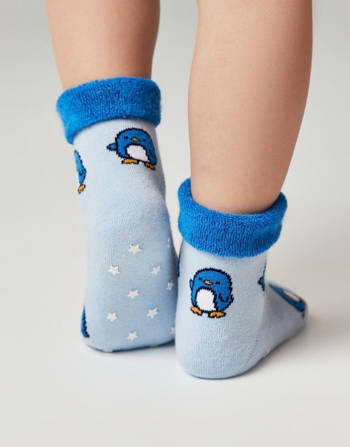 Children's socks "Pinguin Blue"
