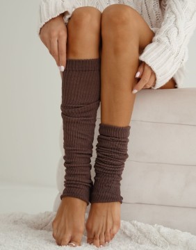 Женские гетры "Cotton Ribbed Leg" Brown