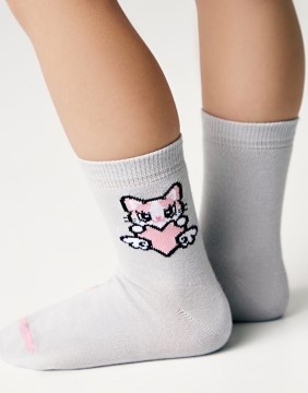 Vaikiškos Kojinės "Kitty Grey"