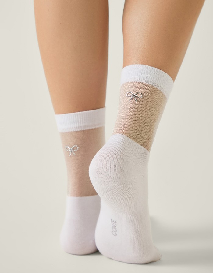 Women's socks "Belen White"