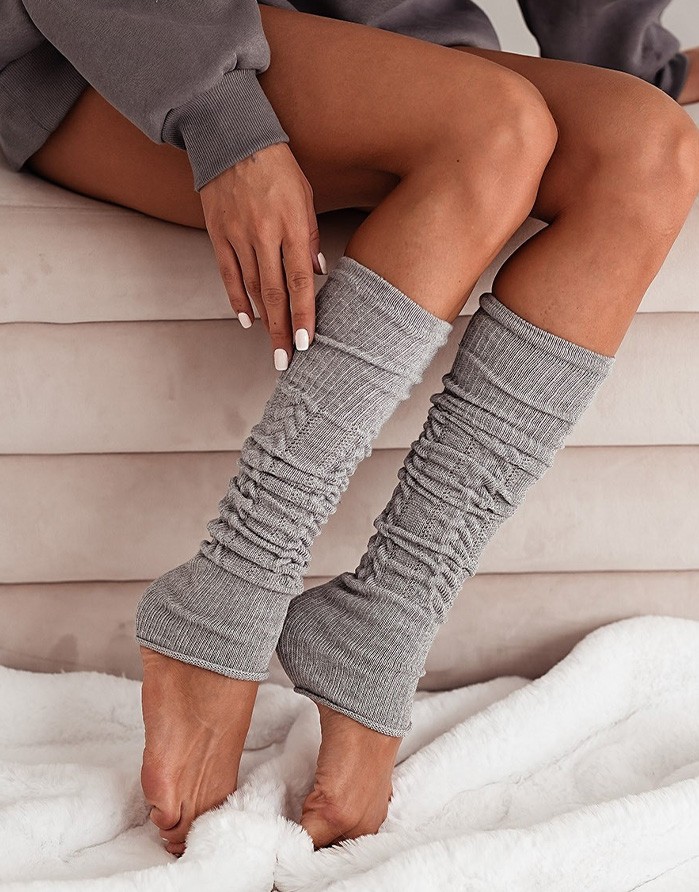 Sieviešu getras "Openwork Leg Warmer" Grey