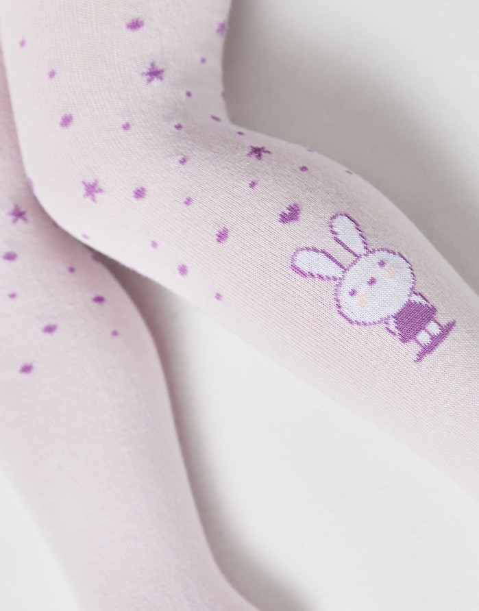 Zeķubikses bērniem ''Dreaming bunny" Light Violet