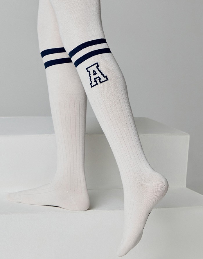Tights for children ''Letter A Cream"