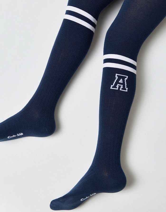 Zeķubikses bērniem ''Letter A Dark Blue"