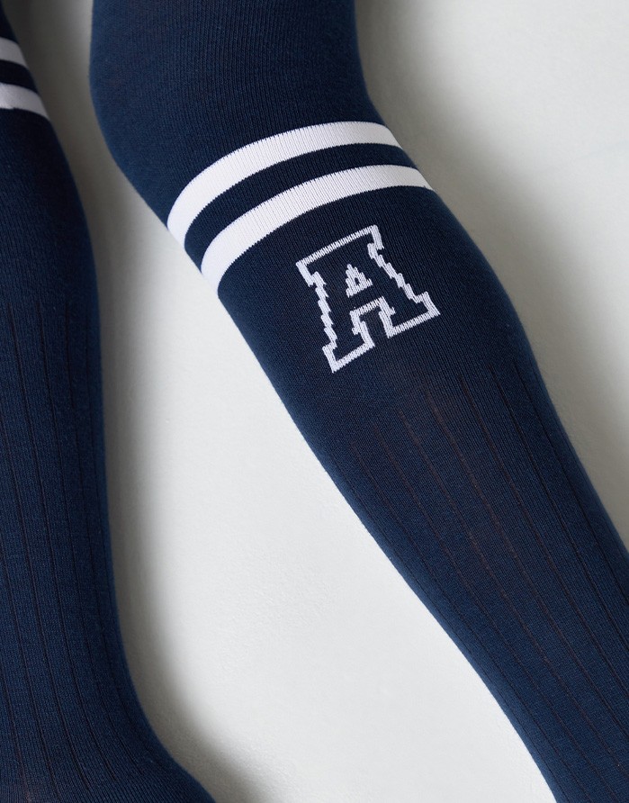 Детские колготки ''Letter A Dark Blue"