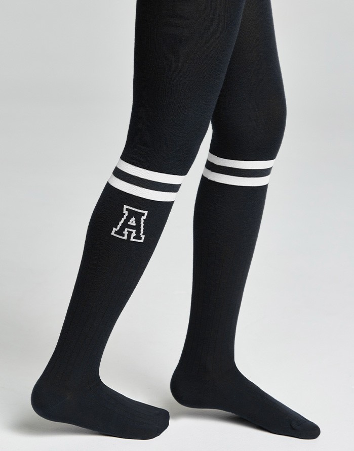 Tights for children ''Letter A Black"